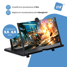 Carica l'immagine nel visualizzatore di Gallery, NK Amplificatore per schermo da 12 pollici, pieghevole per cellulare