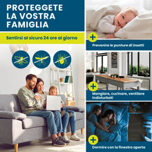 Carica l'immagine nel visualizzatore di Gallery, Hoberg Zanzariera con innovativo fissaggio magnetico | Zanzariera tagliabile individualmente fino a 150 x 130 cm, senza 