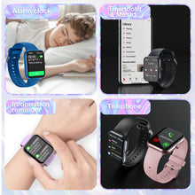 Carica l'immagine nel visualizzatore di Gallery, Smartwatch, Orologio Fitness 1.69" per Bambini Smart Watch con Contapassi, Cronometro, 25 Sportivo, Notifiche Messaggi, 