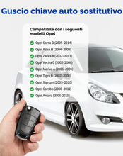 Carica l'immagine nel visualizzatore di Gallery, Guscio per chiave auto per Opel, Corsa, Astra Zafira, Meriva, Antara, Tigra, Signum Combo, 2 tasti, custodia di ricambio
