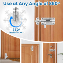 Carica l'immagine nel visualizzatore di Gallery, 2 Pezzi Chiavistello Catenaccio Porta 4" 100mm Inox 304 per Porte Interne