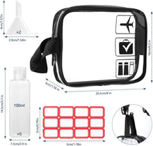 Carica l'immagine nel visualizzatore di Gallery, Diboniur Kit Viaggio Liquidi 100 ml, Set 10 Pezzi con Beauty Case