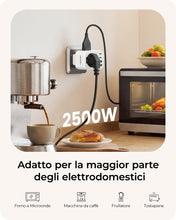 Carica l'immagine nel visualizzatore di Gallery, LENCENT Presa Multipla con USB, 7-IN -1 Multipresa Salvaspazio con
