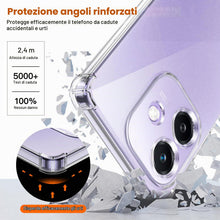 Carica l'immagine nel visualizzatore di Gallery, Cover per Oppo A40 / Oppo A40M / Oppo A60 5Gcon 2 pezzi in vetro temperato, custodia in silicone TPU trasparente morbido