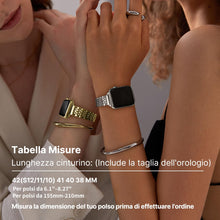Carica l'immagine nel visualizzatore di Gallery, Fullmosa Cinturino Acciaio per Apple Watch 40mm/42mm Serie 12 11 10/41mm