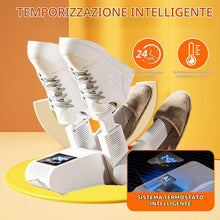 Carica l'immagine nel visualizzatore di Gallery, Asciuga Scarpe Elettrico per 2 Paia - Asciuga Scarpe Portatile per Scarpe, Schermo Touch LED - con Sterilizzazione UV - 