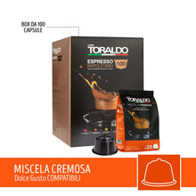 Carica l'immagine nel visualizzatore di Gallery, CAFFÈ TORALDO | Capsule Compatibile Dolce Gusto* (100 Unità, Miscela Cremosa)