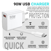Carica l'immagine nel visualizzatore di Gallery, Caricatore Rapido 90W con Cavo USB C 6A 2M per Xiaomi
