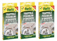 Carica l'immagine nel visualizzatore di Gallery, Flortis Trappola pesciolini d'Argento. Kit 3 unità di trappole per pesciolini Argento. Disinfestazione casa Anti pesciol