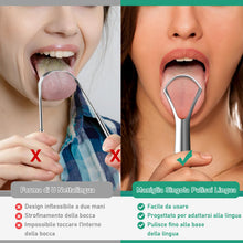 Carica l'immagine nel visualizzatore di Gallery, RONAVO Pulisci Lingua con Custodia Pratica, Nettalingua (2 pezzi), Raschietto Lingua Combatti Alito Cattivo, Raschia Lin