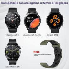 Carica l'immagine nel visualizzatore di Gallery, 2 Pezzis 22mm Cinturino per Xiaomi Mi Watch/Xiaomi Watch S1 Pro/S1 Active/S1/S2/S3/2/2 Pro/Xiaomi Mi Watch Color Sport, 