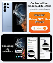 Carica l'immagine nel visualizzatore di Gallery, CANSHN Magnetica Cover per Samsung Galaxy S22 Ultra (6.8 Pollici), [Protezione Completa Della Fotocamera] Custodia Trasl