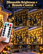 Carica l'immagine nel visualizzatore di Gallery, Luci Natale Esterno 12.5M 240 LED, Catena luminosa LED con Timer 8 Modi