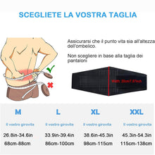 Carica l'immagine nel visualizzatore di Gallery, Paskyee Fascia Lombare Supporto con 6 supporti - Tutore per la schiena per alleviare il dolore da scoliosi e sciatica - 