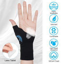 Carica l'immagine nel visualizzatore di Gallery, ACWOO Guanti da Artrite, 1 Paio Guanti Compressione per Pollice Polso con Gel Cuscinetti, Guanti Supporto Traspirante pe