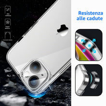 Carica l'immagine nel visualizzatore di Gallery, JETech Cover 5 in 1 per iPhone 14, Anti-Ingiallimento, Trasparente
