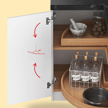 Carica l'immagine nel visualizzatore di Gallery, Coppia Cerniere per Mobili Scolapiatti Apertura 165° Tazza 35mm con Basette Slide-On Incluse - Made in Spain, Montaggio 