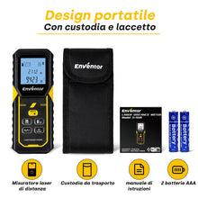 Carica l'immagine nel visualizzatore di Gallery, Enventor Misuratore Laser, Distanziometro Laser 50M, Precisione ±3mm