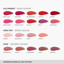Carica l'immagine nel visualizzatore di Gallery, Wonderskin Lip Stain – Tinta labbra peel off, rossetto a lunga durata