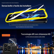 Carica l'immagine nel visualizzatore di Gallery, QHOHQ Vetro Temperato per iPhone 16 Pro + Pellicola Fotocamera, Grado Militare Pellicola Prottetiva, [Copertura Completa