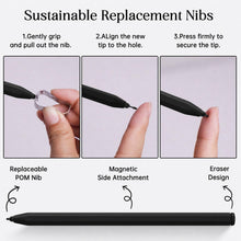 Carica l'immagine nel visualizzatore di Gallery, Penna Compatibile con Remarkable 2 Pen, EMR Stylus con Gomma, Livello di Pressione 4096, Rifiuto del Palmo e Sensibile a