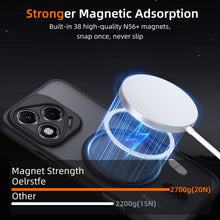 Carica l'immagine nel visualizzatore di Gallery, per Honor 400 Lite 5G Cover Compatibile con MagSafe con 2 Pezzi Vetro Temperato, Custodia Magnetica Traslucida Opaca, [A