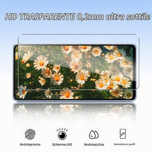 Carica l'immagine nel visualizzatore di Gallery, Cover Compatibile con iphone 13 Custodia Glitter, 2 Pezzi Pellicola Protettiva in Vetro Temperato &amp; 2 Pezzi Pellicola Fo