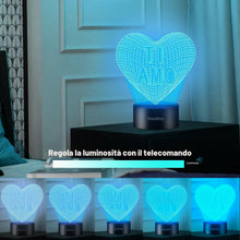 Carica l'immagine nel visualizzatore di Gallery, Regalo Fidanzata Compleanno per Lei, Lampada 3D LED