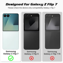 Carica l'immagine nel visualizzatore di Gallery, Doeshine Custodia per Samsung Z Flip 7(Non per Flip 7 FE), Protezione Dello Schermo Posteriore e Cerniera, Slim Fit, Sty