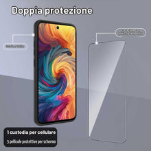 Carica l'immagine nel visualizzatore di Gallery, 4 in 1 Cover per ZTE Blade V70 Vita/Nubia V70 Design (6.7") Nero
