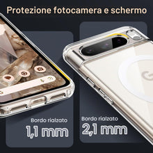 Carica l'immagine nel visualizzatore di Gallery, JETech Cover Magnetica per Google Pixel 8 Pro, Trasparente
