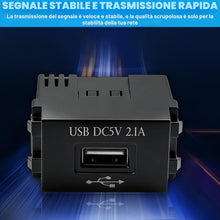 Carica l'immagine nel visualizzatore di Gallery, 3 moduli di alimentazione USB: presa da 220 V su trasformatore da 5 V, presa di ricarica USB da 2,1 A, adattatore di com