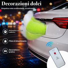 Carica l'immagine nel visualizzatore di Gallery, Coda Elettrica per Auto con Telecomando, Coda Pelosa per Auto, Con Suono attivato e Oscillazione a 3 Velocità, Coda Elet