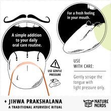 Carica l'immagine nel visualizzatore di Gallery, Nature Nerds - Puliscilingua in rame (3 pezzi) igiene orale senza plastica