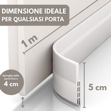 Carica l'immagine nel visualizzatore di Gallery, Vellure® Paraspifferi porta blindata - NUOVO Paraspifferi sottoporta Premium (rapido e facile da applicare) ideale anche