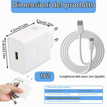 Carica l'immagine nel visualizzatore di Gallery, 80W Caricabatterie USB-C per Op po Super VOOC, con Cavo USB C 1M
