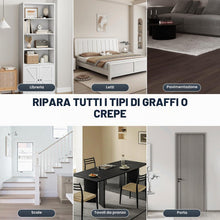 Carica l'immagine nel visualizzatore di Gallery, AOOWU Kit di Riparazione di Mobili, 4 Colori Set di Riparazione in Laminato, Kit di Riparazione per Legno, Stucco per Le