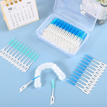 Carica l'immagine nel visualizzatore di Gallery, 200 Pezzi Scovolini dentali, Scovolino Interdentale Silicone