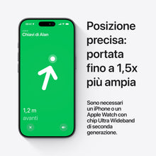 Carica l'immagine nel visualizzatore di Gallery, Apple AirTag (seconda generazione): utile per localizzare portachiavi, portafogli e molto altro; funziona emettendo un s
