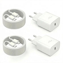Carica l'immagine nel visualizzatore di Gallery, 2 Pezzi 45W USB C Caricatore Caricabatterie Rapido Caricabatterie Veloce con 3M Cavo per Samsung Galaxy S26 S25 S24 S23 