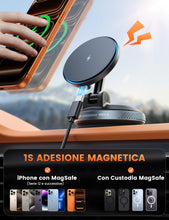 Carica l'immagine nel visualizzatore di Gallery, Lamicall 15W Caricatore Wireless Auto per MagSafe, [30KG Forte Aspirazione]