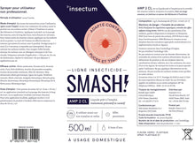 Carica l'immagine nel visualizzatore di Gallery, SMASH Spray Antipulci e Antizecche per Ambienti e Tessuti - Adatto per Ambienti con Animali Domestici - 1x500ml - Per us