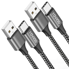 Carica l'immagine nel visualizzatore di Gallery, RAVIAD Cavo USB Type-C [2Pezzi, 1m] Cavo USB C Ricarica Rapida 3A QC 3.0