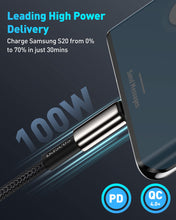 Carica l'immagine nel visualizzatore di Gallery, Baseus Cavo USB C [1M] Ricarica Rapida 100W PD QC 4.0, Cavo di Ricarica Tipo-C in Lega di Zinco per iPhone 17 16 15 14 1