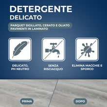 Carica l'immagine nel visualizzatore di Gallery, STARWAX Detergente Delicato per Parquet e Pavimenti Laminati 1L
