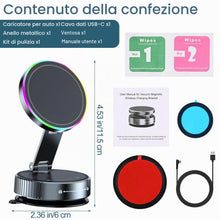 Carica l'immagine nel visualizzatore di Gallery, Supporto per Cellulare Auto da 15W con Funzione di Ricarica