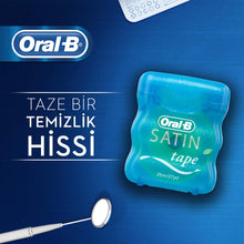 Carica l'immagine nel visualizzatore di Gallery, Filo Interdentale Oral-B Satin Tape 25 Metri al Sapore Di Menta