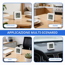 Carica l'immagine nel visualizzatore di Gallery, 6 Piccolo Igrometro Imidità Casa,Mini Igrometro Termometro Digitale LCD