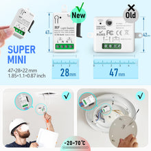 Carica l'immagine nel visualizzatore di Gallery, DieseRC Interruttore per Luci Senza Fili, Interruttore Trasmettitore RF per Pannello da Parete 86 e Controller Ricevitor