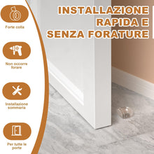 Carica l'immagine nel visualizzatore di Gallery, 8 Pezzi Fermaporta da Pavimento Trasparenti Adesivi, Ferma Porta Invisibili Trasparente Autoadesivi in PVC, Protezioni A